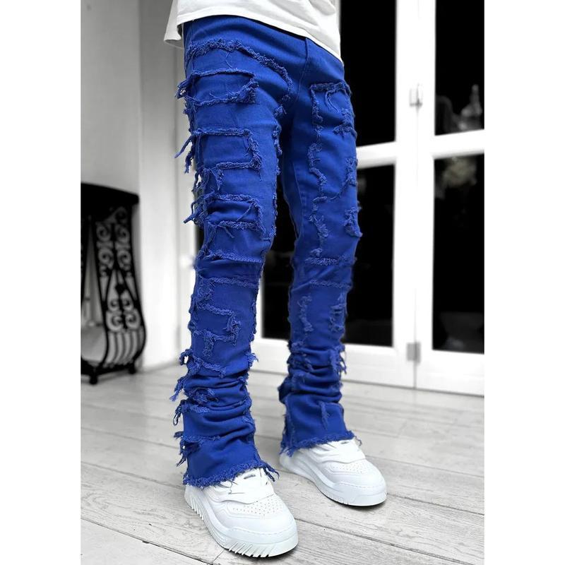 Stretchy Vintage Be Stacked Jeans For Men Premium Raw|undefined
