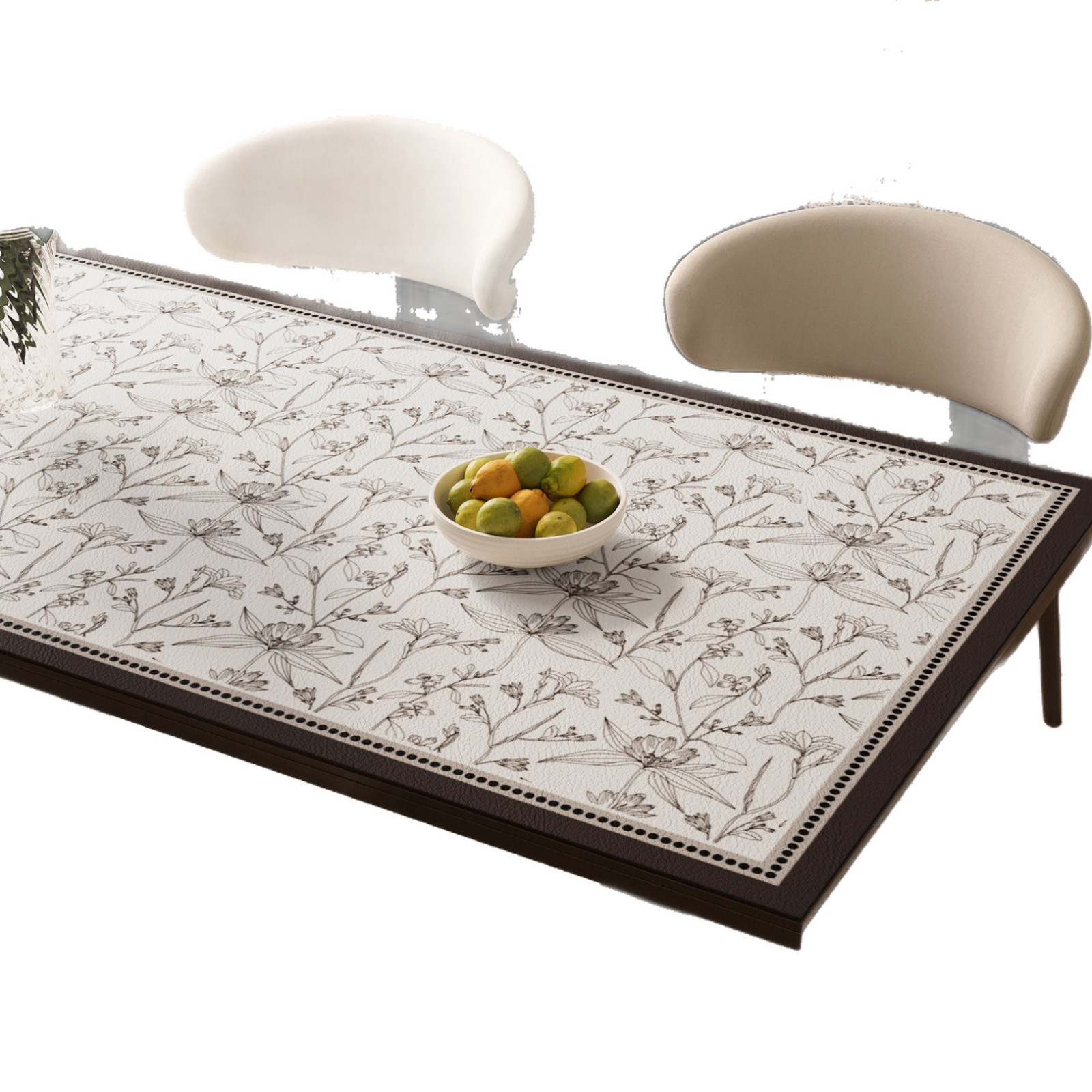 Alta sensación de estilo medieval almohadilla de mesa impermeable a prueba de agua a prueba de aceite sin lavado mesa de té verde retro almohadilla de protección de mesa