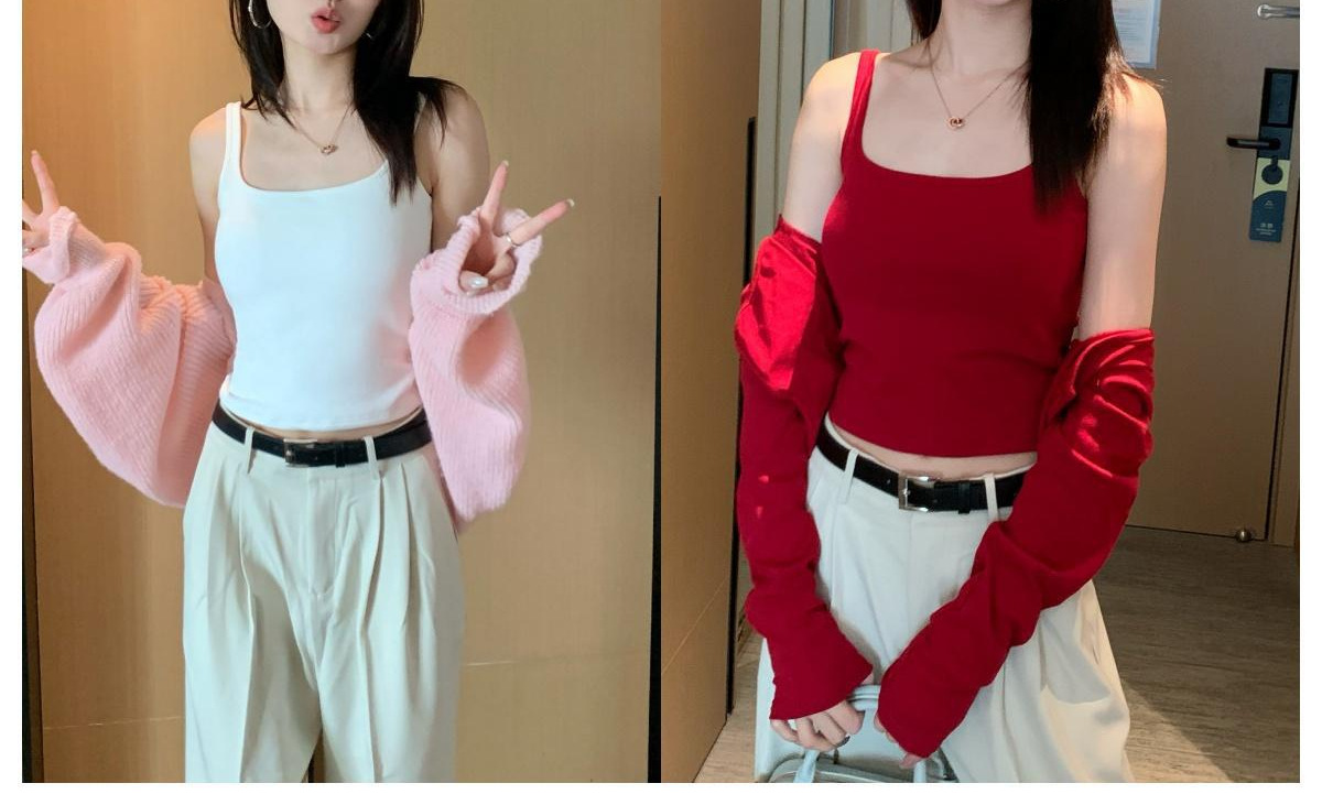 흰색 + 밝은 빨간색