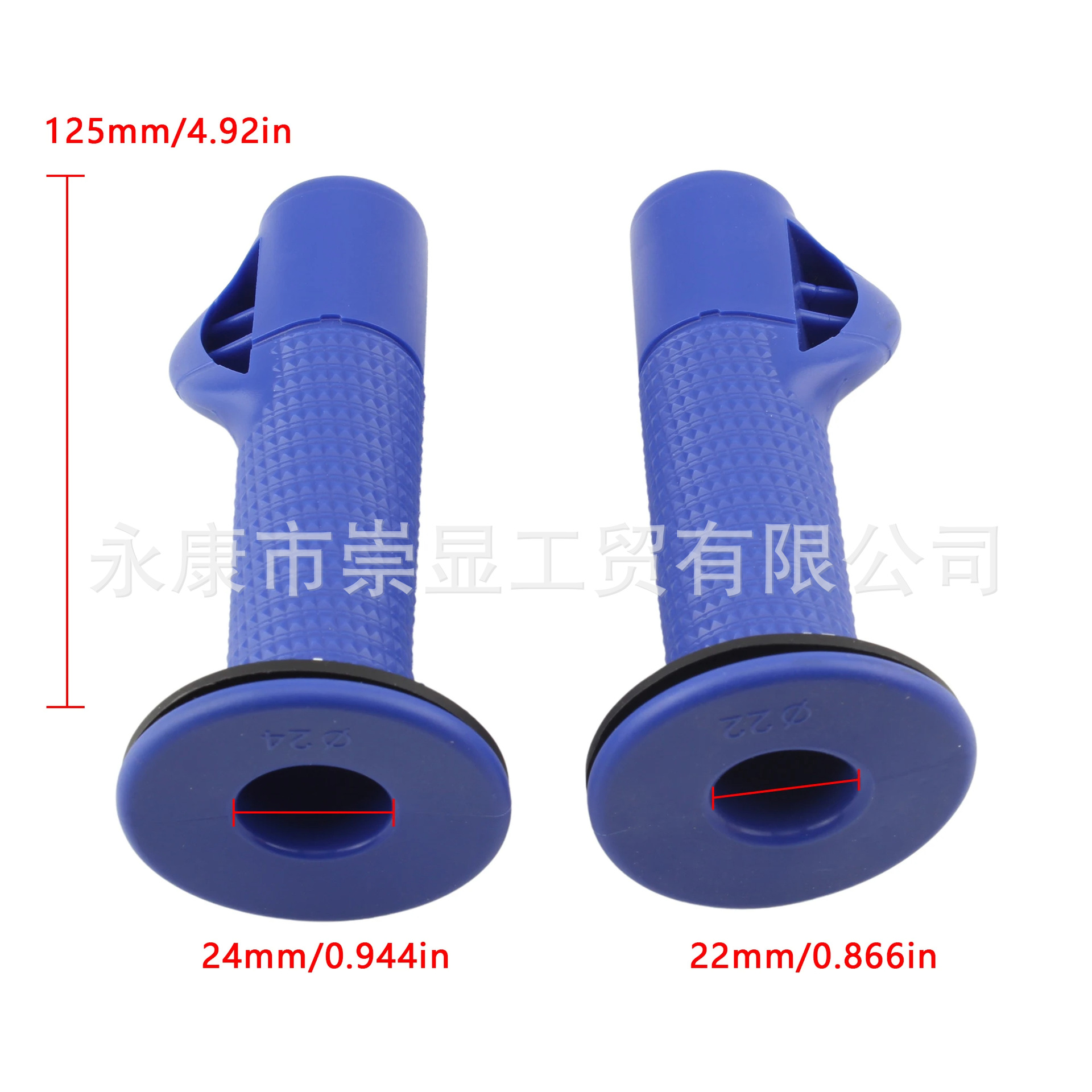 Universal Enduro Off-Road Motorcycle Handlebar Grips, Anti-Slip, Anti-Sweat, Shock-Absorbing, Wear-Resistant Modified Rubber Grip Accessories