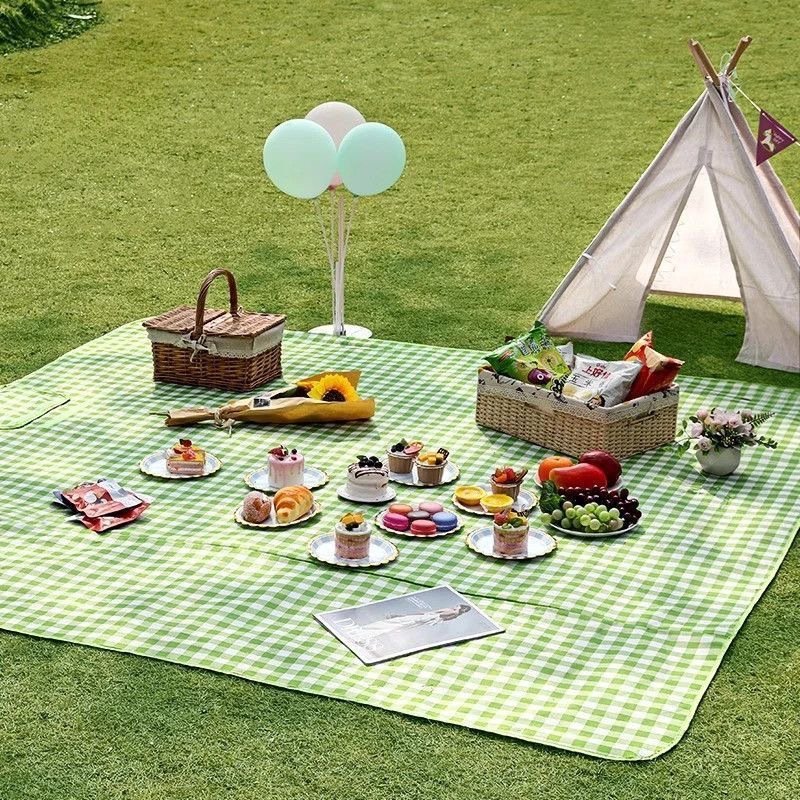 Cojín de picnic al aire libre acampamiento cojín de ocio espeso cojín de camping portátil cojín de picnic cojín de camping a prueba de humedad cojín impermeable