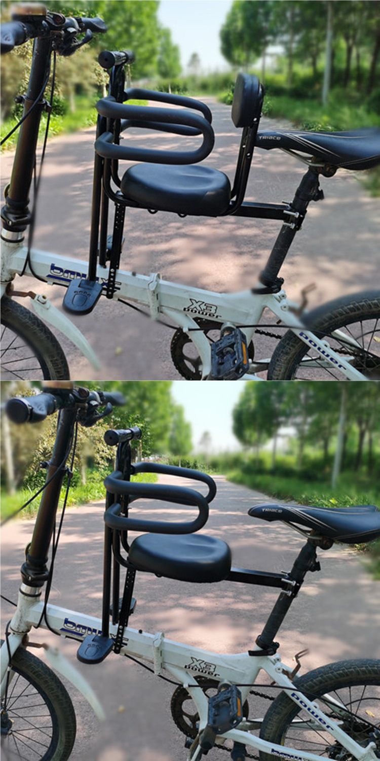 Bicycle Children's Front Seat Mountain Bike Curved Beam Bicycle Folding Bicycle Baby Child Front Seat Universal Cotton