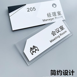 Office Door Sign Wholesale Company Department High-End General Manager Chairman Conference Room Financial Warehouse