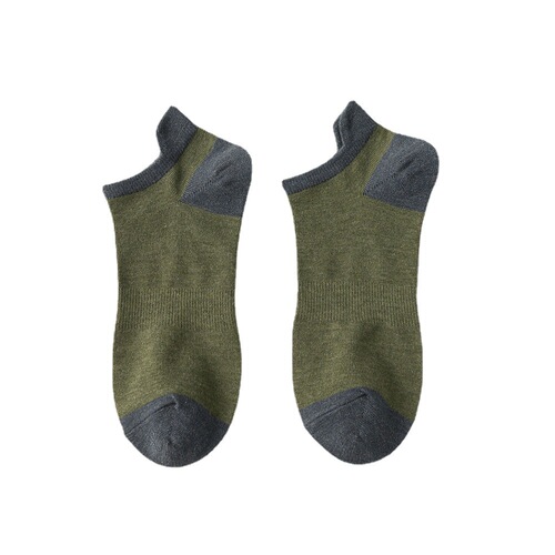 Socks for men pure - cotton bottom sweat-absorbent and odor-proof boat socks shallow mouth men's retro waistband summer thin style breathable short ear lifts