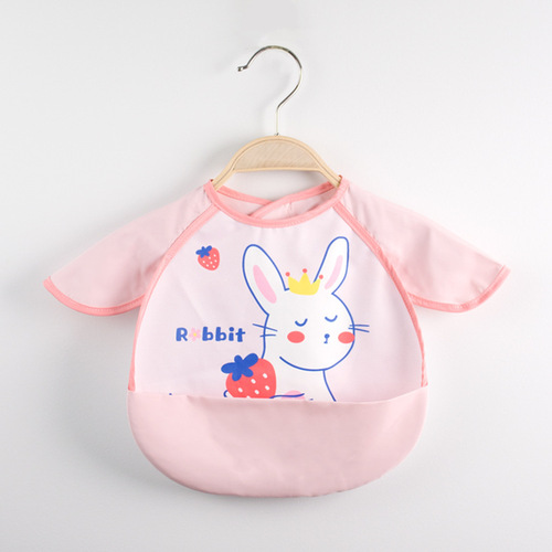 Children's smock, angel wings bib, summer baby dual-use rice pocket, waterproof and anti-dirty painting smock, reverse wearing protective clothing
