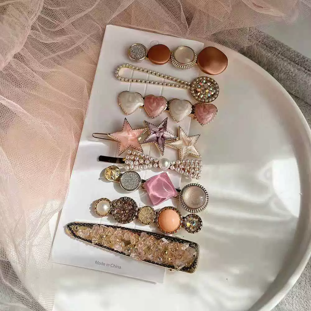 Hair accessory, set, hairpins, bangs, crab pin, hairgrip, internet celebrity, 8 pieces, adds volume, 2022