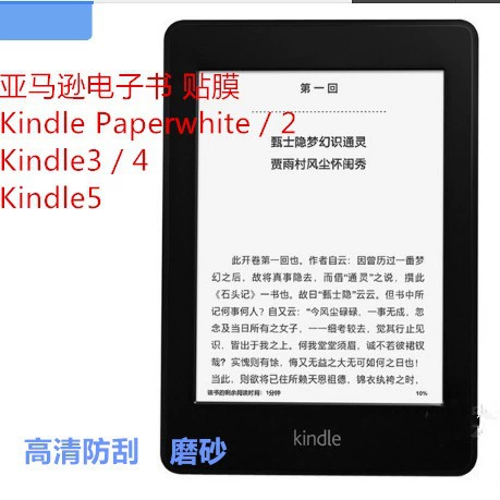 Защитная пленка для электронных книг Kindle 3/4/5, прозрачная защитная пленка высокой чёткости, матовая против царапин