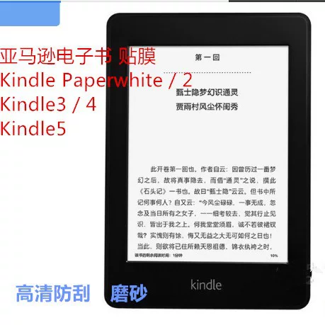 Защитная пленка для электронных книг Kindle 3/4/5, прозрачная защитная пленка высокой чёткости, матовая против царапин