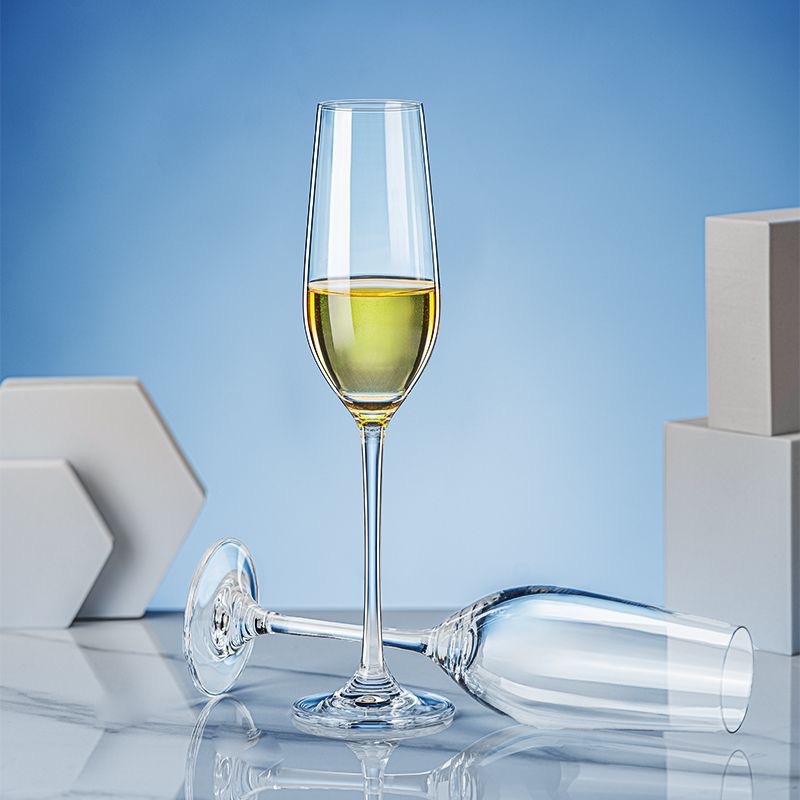 Tazas de vidrio de cristal de champán tazas de pie alto un par de tazas de vino casal espumantes tazas de vino dulce tazas de vinos tazas de cóctel