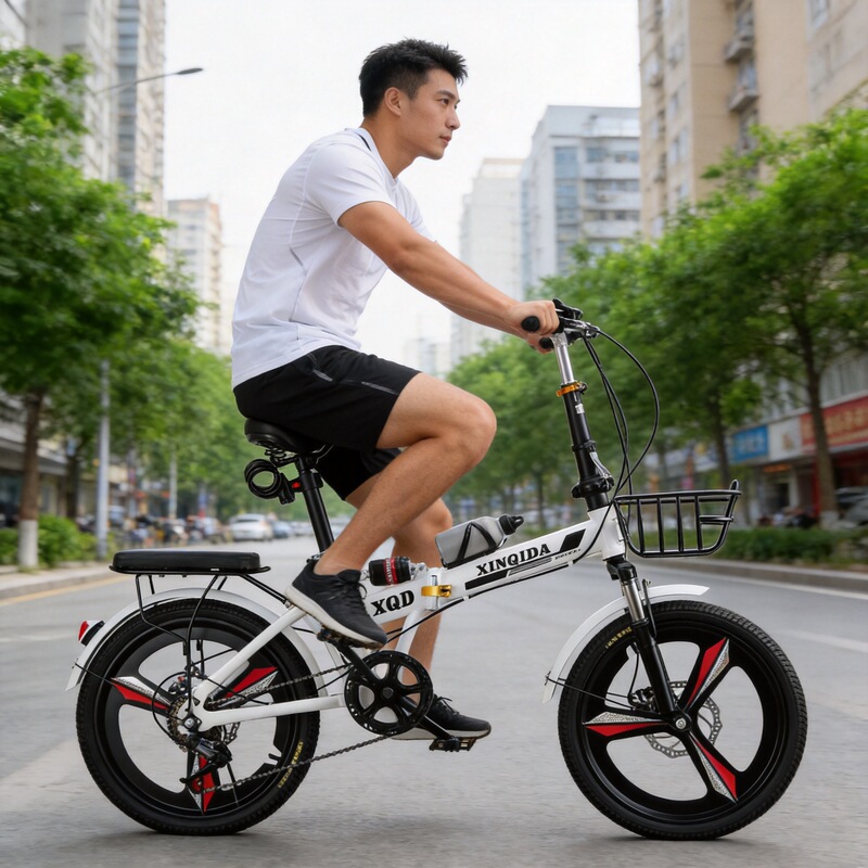 Installation-Free Folding Bicycle for Adults and Children, Portable 20-Inch 22-Speed Men's and Women's Variable-Speed Shock-Absorbing Scooter Bicycle Installation-Free Folding Bicycle for Adults and Children, Portable 20-Inch 22-Speed Men's and Women's Variable-Speed Shock-Absorbing Scooter Bicycle