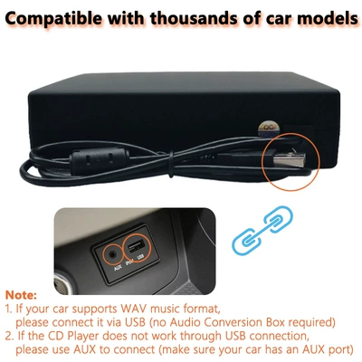 In-car CD player with Car CD player
