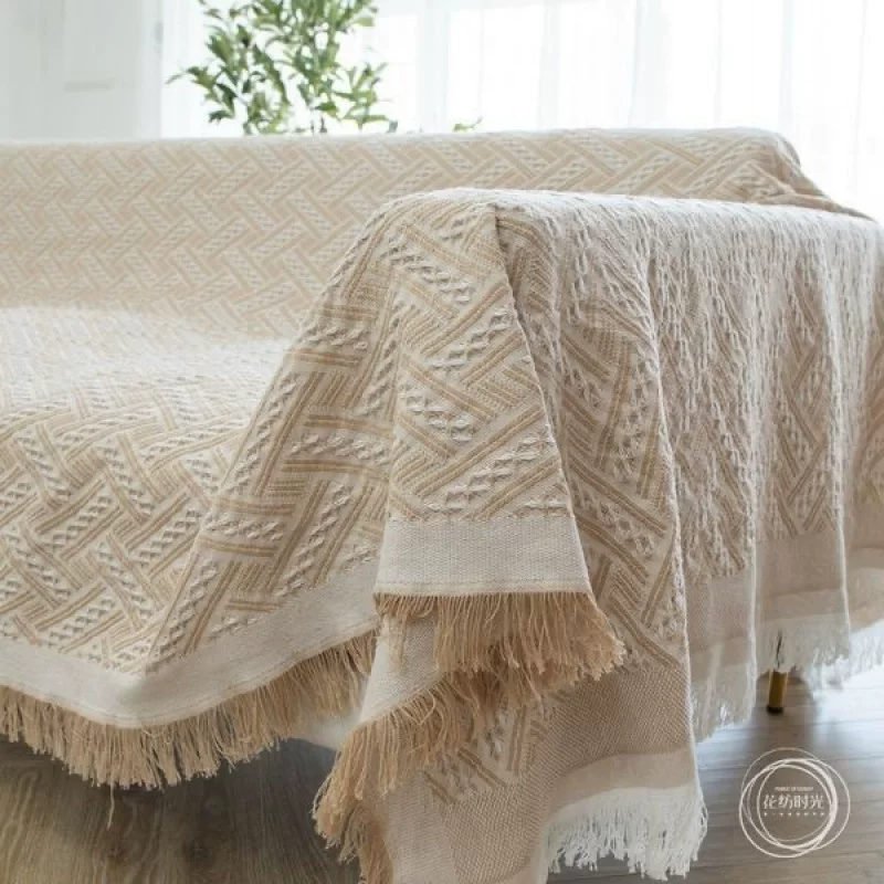 Scandinavian white sofa for double, Nordic style
