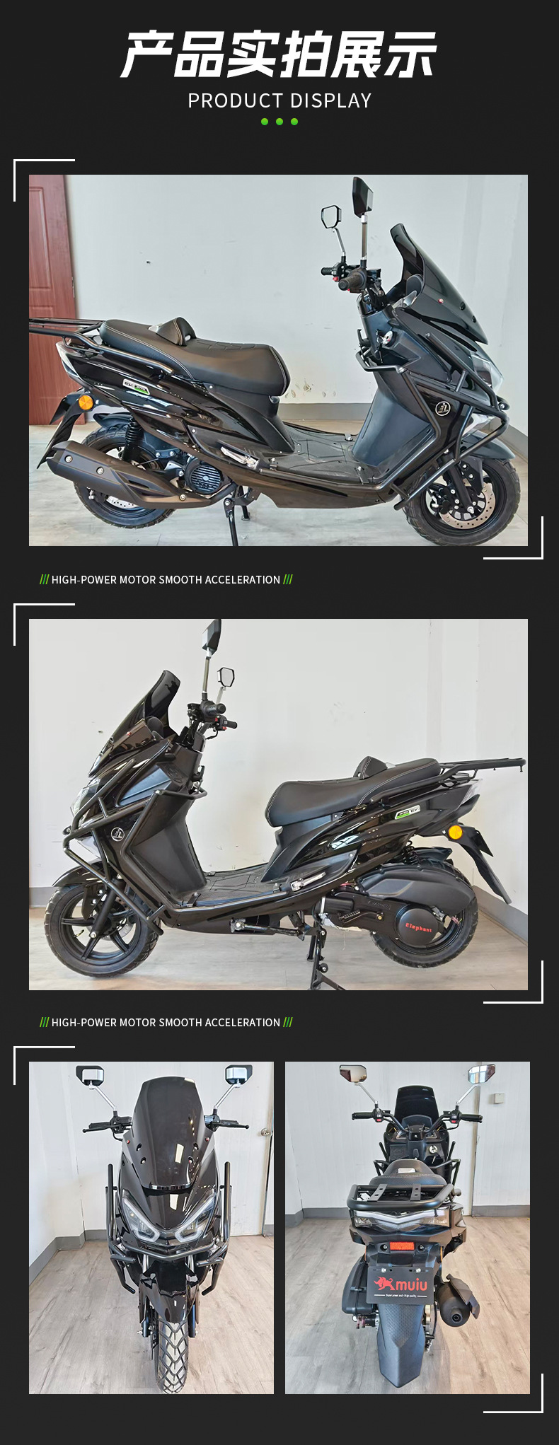 Exported Saber-Toothed Tiger Motorcycle, Cool Two-Wheeled Scooter, Fuel-Powered Vehicle 150Cc, Wholesale for Foreign Countries