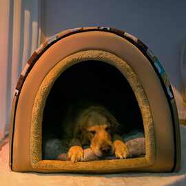 狗窝春夏四季大型犬超大狗屋房子封闭可拆洗金毛宠物用品四季通用
