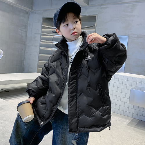 Boys Thickened Jacket Winter Down Jacket  New Medium and Large Children White Duck Down Fashion Winter Lightweight Top