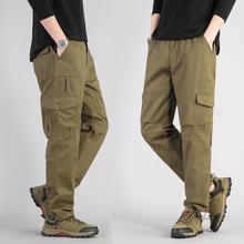 工装裤男长裤宽松直筒复古休闲裤多口袋有大码潮户外卡其裤子军装