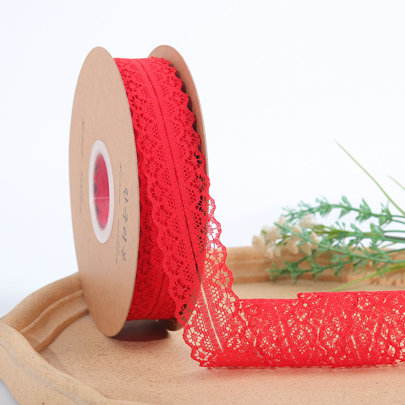 Envases de flores de color sólido de 3cm Cinta de encaje Floristería al por mayor Floristería Envases de flores Material de cinta de embalaje de ramo de bricolaje