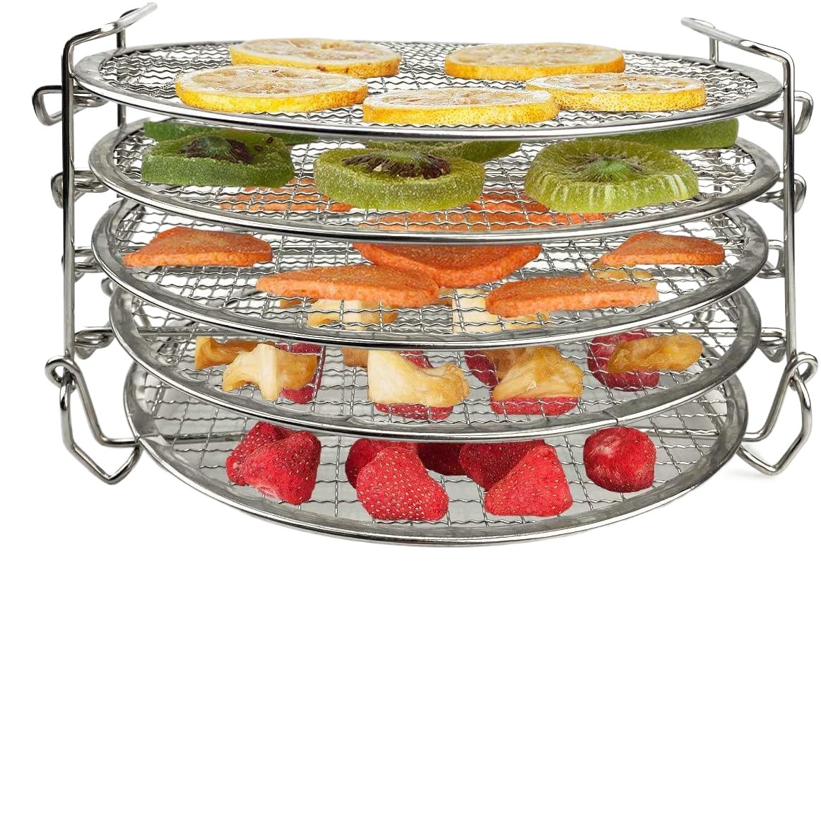 Accesorios de freidora Airfryer 5-layer grill adecuado para Ninja Foodi estante de deshidratación estante de fruta seca