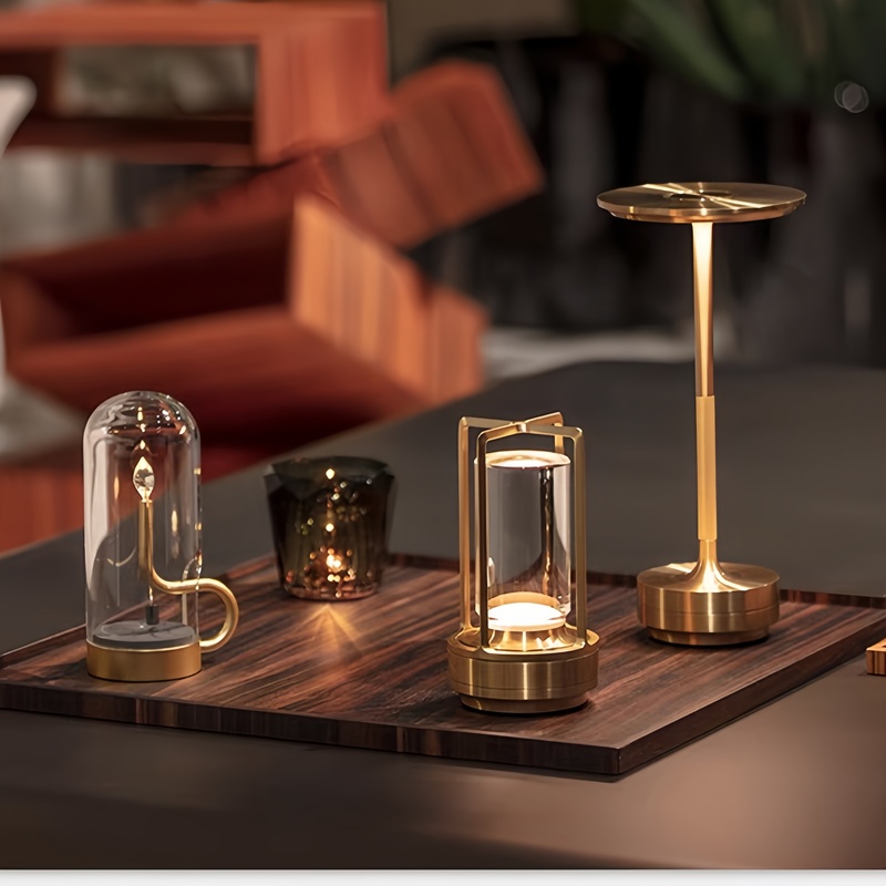 Cross-Border Creative Led Table Lamp Bedroom Bedside Light Luxury High-End Night Light Bar Atmosphere Night Light Rechargeable Lamp