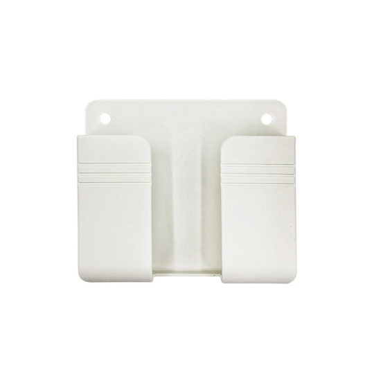 Wall-Mounted Mobile Phone Charging Box Holder Paste Remote Control Base Punch-Free Wall Storage Rack Base Wholesale