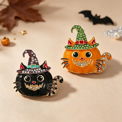 Halloween Creative Enamel Brooch: Yaxa sancaqları