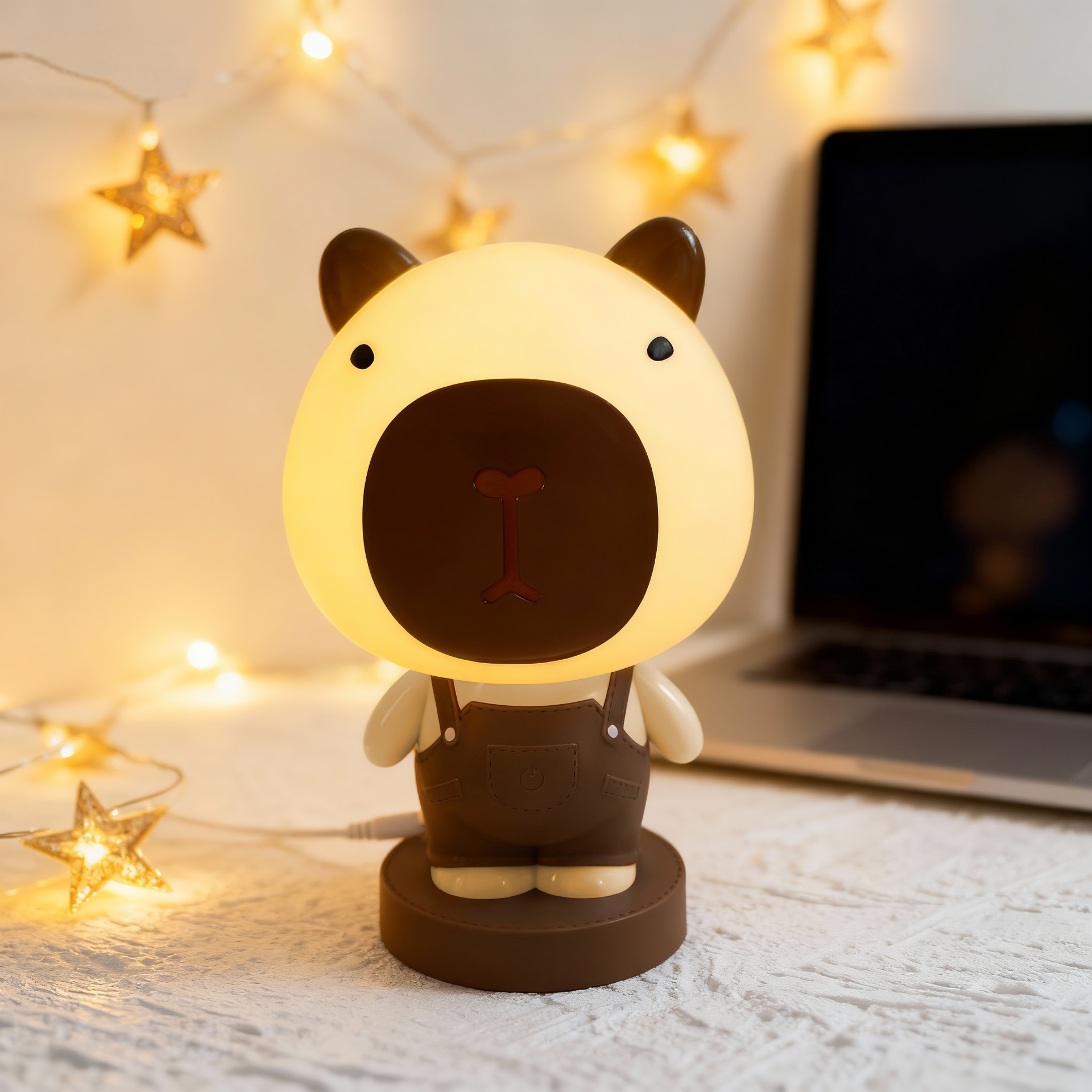 Cute capibara recarga lámpara nocturna dormitorio sueño bebé lactancia creativa regalo de cumpleaños para una amiga