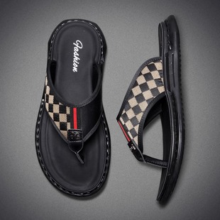 Factory Flip Flops Men's Summer 2024 New Style Outer Wear Beach Clip Anti-Slip Deodorant Outgoing Vietnamese Men's Slippers