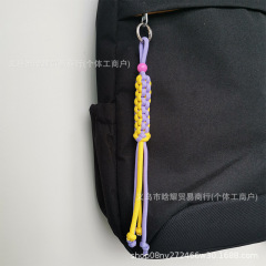 撞色中国风玉米结包挂件纯手工miu系挂绳5mm伞绳手机钥匙扣车挂饰