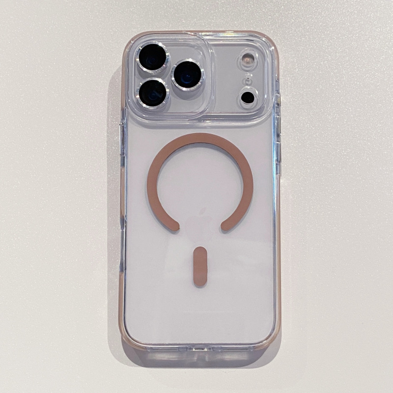 冰晶双色适用苹果17Promax磁吸手机壳iPhone17镜头精孔防摔保护套|undefined