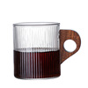 Wholesale hanging ear glass coffee cup glass tea cup woodle coffee cup fruit juice cup milk cup water cup home