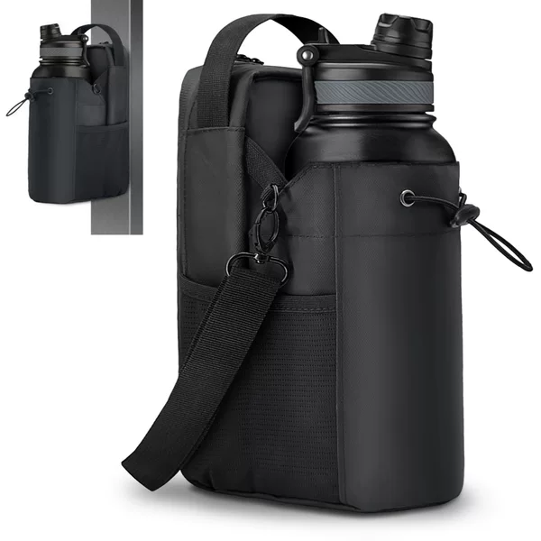Cross-Border New Model Gym Magnetic Water Bottle Bag Outdoor Sports Mobile Phone Water Cup Shoulder Crossbody Bag for Men in Stock