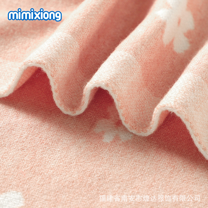 Ins venta caliente primavera, primavera y verano nuevo estilo linda flor jacquard bebé manta bebé cochecito cubierta edredón juego almohadilla