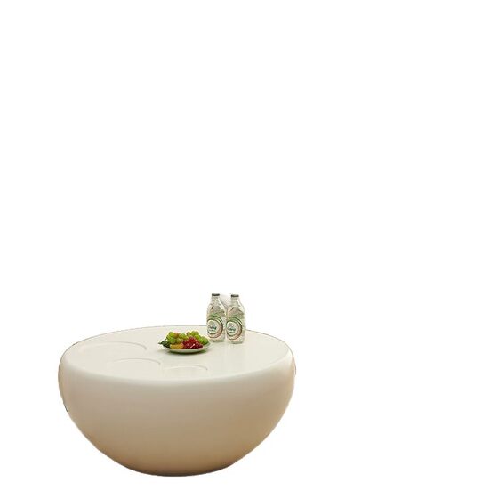 Cat's Claw Cream Internet Popular Coffee Table Nordic Modern Household Simple Small Apartment Living Room Round Combination Light Luxury