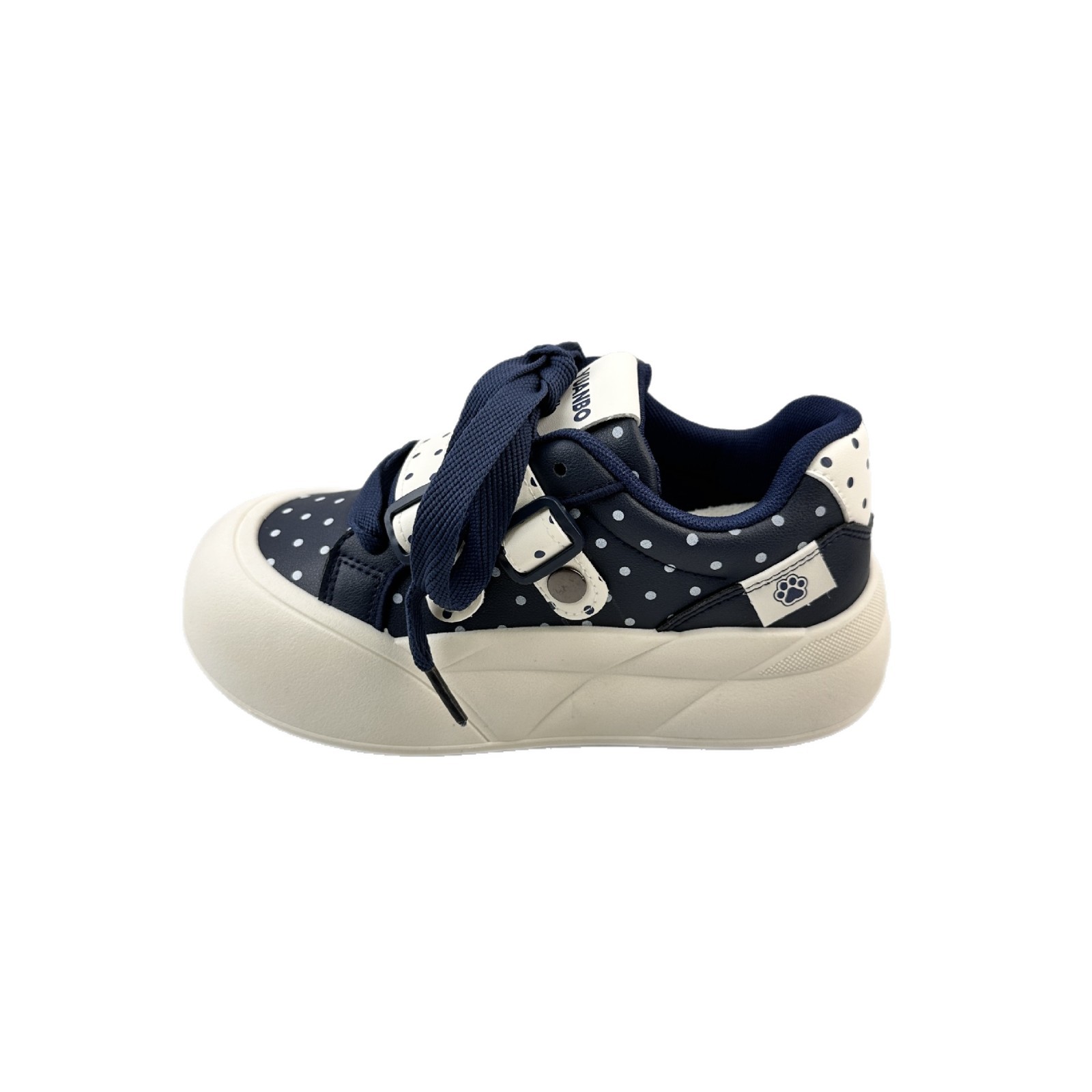 Yuanbo zapatos blancos de mujer leche fu fu zapatos de pan de cabeza grande estudiantes ociosos de soleas gruesas otoño y invierno zapatos casuales universales