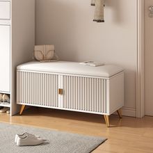 奶油风门口换鞋凳家用入户鞋柜坐凳一体可坐穿鞋凳进门凳简易鞋架