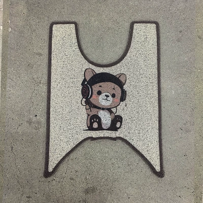 Haojue Afr125 Motorcycle Foot Electric vehicle foot mat - music-bear-haojue-afr125