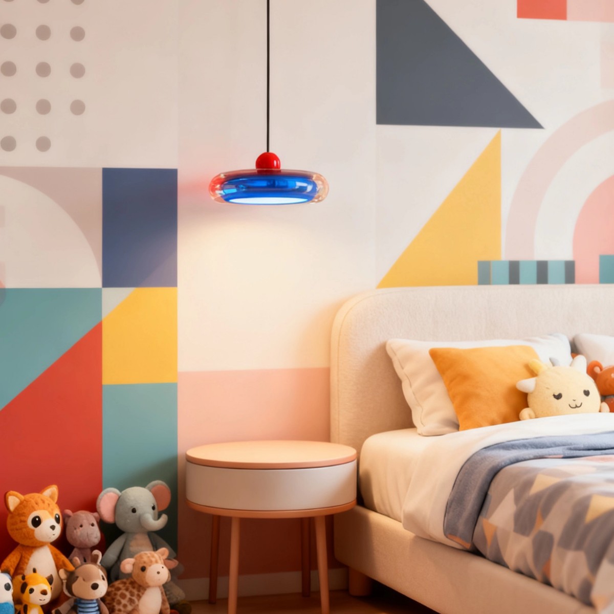 Lámpara de vidrio creativa francesa estilo pasillo lámpara de techo protector de ojos simple dormitorio cabezal de cama lámpara de puerta de entrada