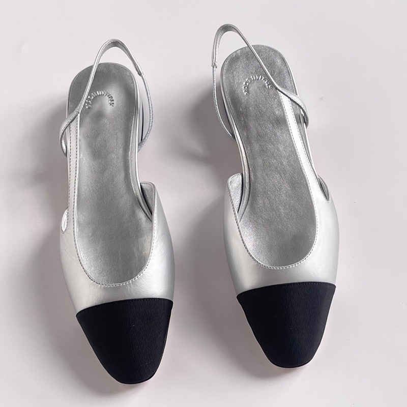 샌들 플랫 실버 [원래 포장 ★ 원래 표준]