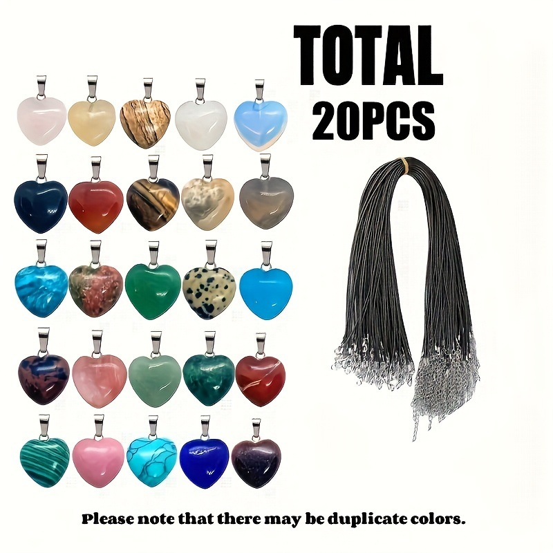 Transfronterizo Amazonas polvo de cristal caballo colgante 16mm pequeño corazón de melocotón regalo de día de San Valentín colgante de gemas naturales en forma de corazón