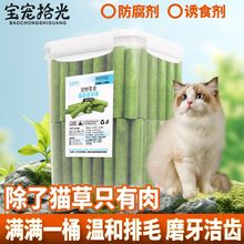 50根猫草磨牙棒猫咪玩具冻干化毛球猫粮食逗猫棒幼猫成猫增肥发腮