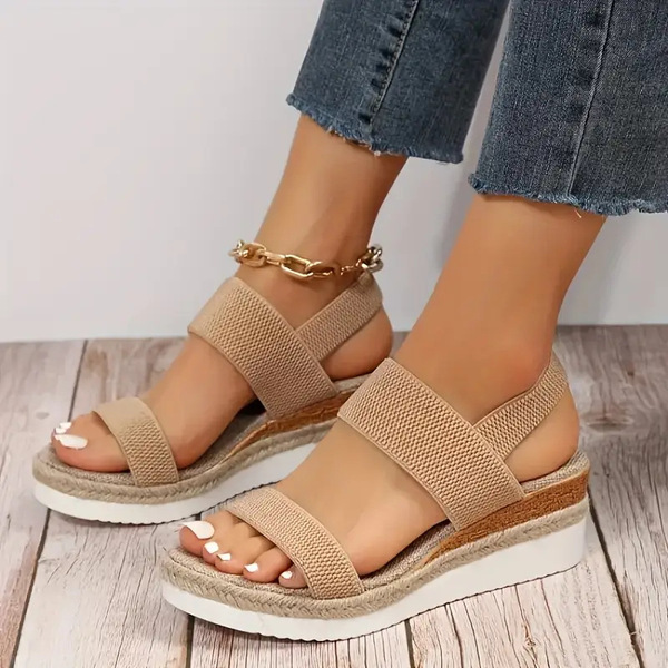 summer beach sandals platform wedge heel