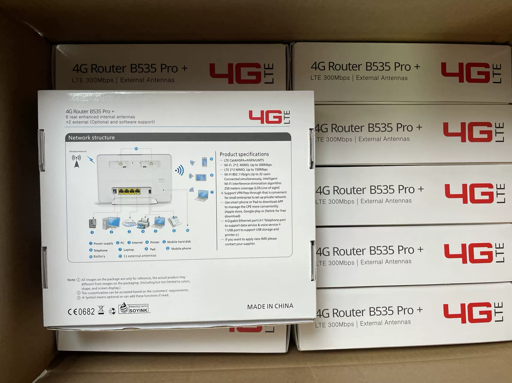 4G беспроводной маршрутизатор B535Pro CPE Маршрутизатор подходит для SIM к сети кабель wifi совместное использование 300М скорость