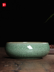 444Z批發青瓷茶具茶洗陶瓷杯洗筆洗哥窯冰裂紋開片水洗大號茶道煙