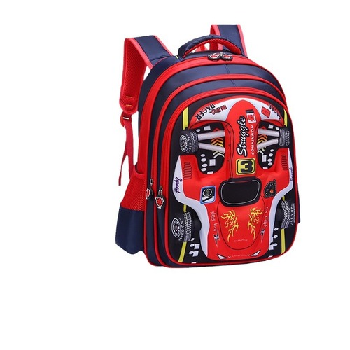 Cartoon Elementary School Student Backpack for Boys and Girls, Ages 1-6, 3D Rigid Shell Dual Shoulder Bag