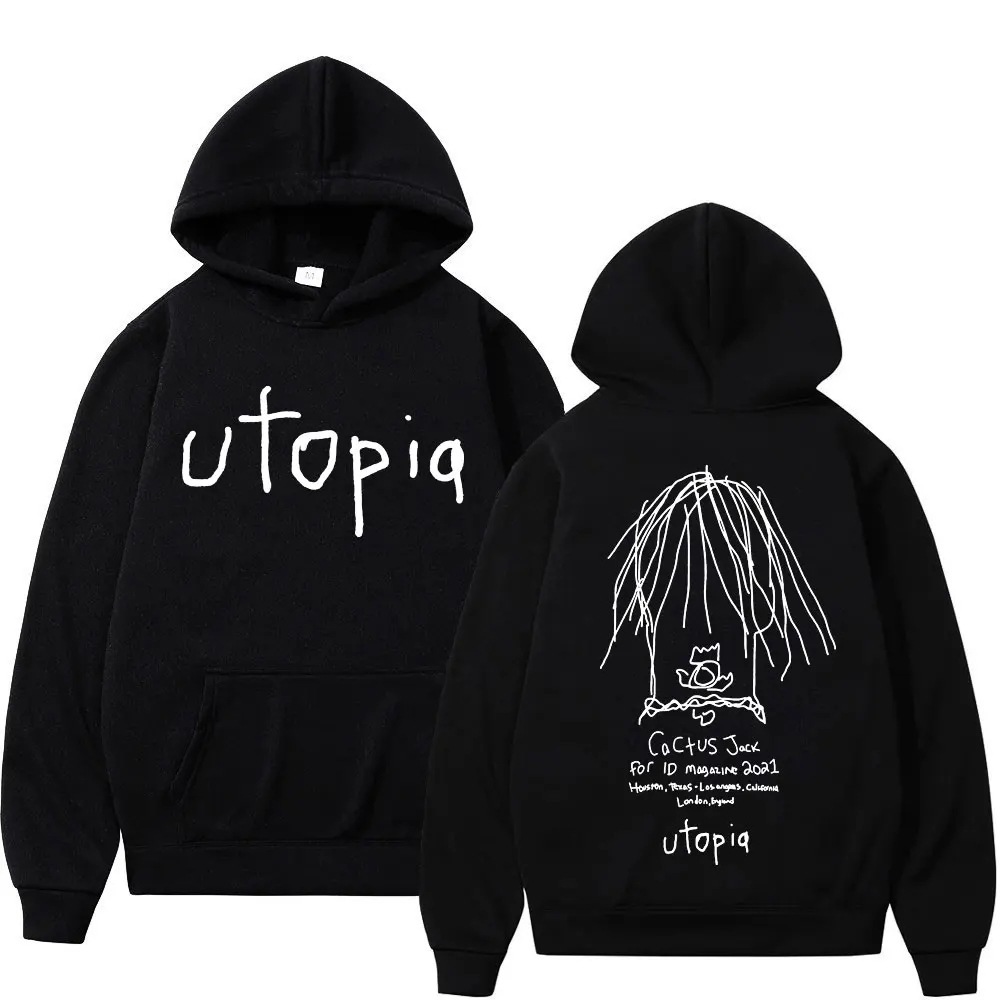 Rapper Cactus Jack Utopia Graphic Hoodie Men Women Fashion n
