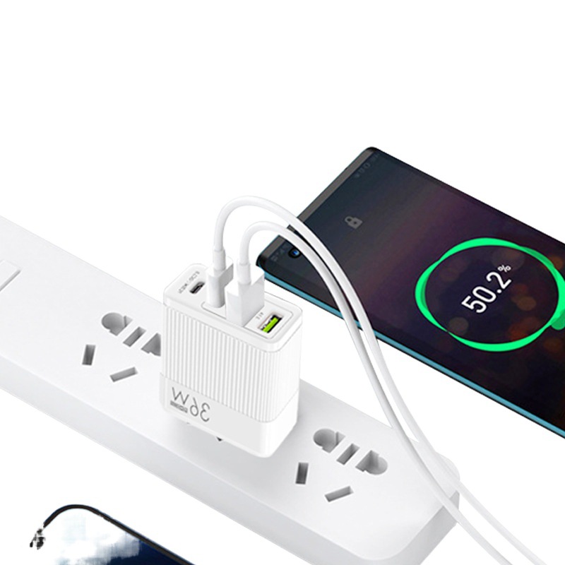 Cargador rápido de 36W con 2 puertos PD y 2 puertos USB