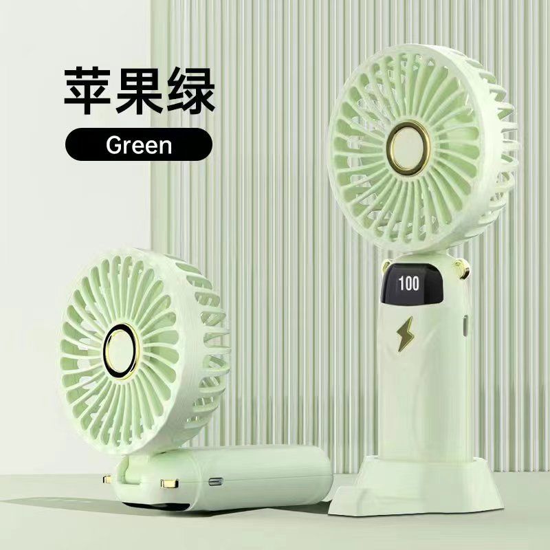 手持迷你小风扇折叠挂脖宿舍学生便携旅游办公静音USB充电小风扇