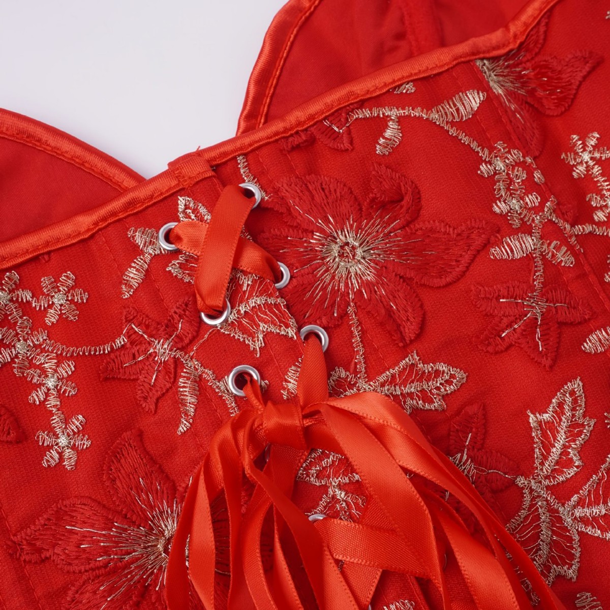 Nuevo sexy rojo bordado flor floral corsé damas en forma de chaqueta Amazon QuickSell suministro de comercio electrónico