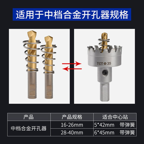 Hole opener center drill alloy hole opener center positioning drill bit bimetal high speed steel wall hole opener drill core