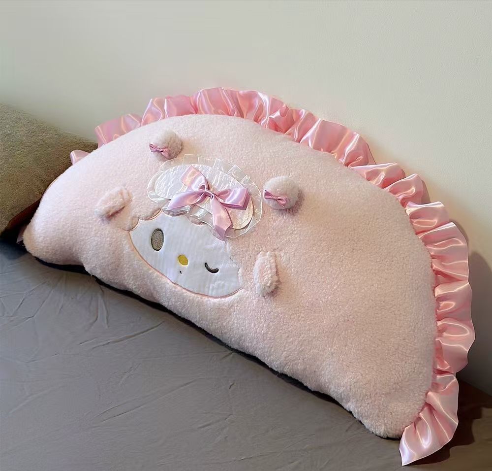 New cute My Melody rabbit plush toy pillow, comfortable pillow for students' lunchtime rest, gift for girls